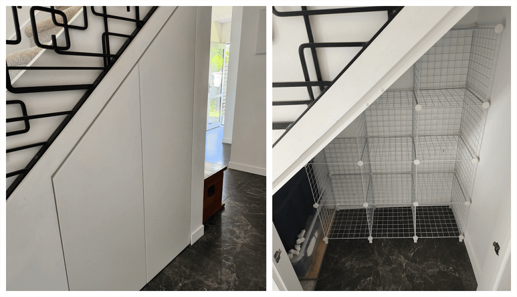 Under stair closet doors