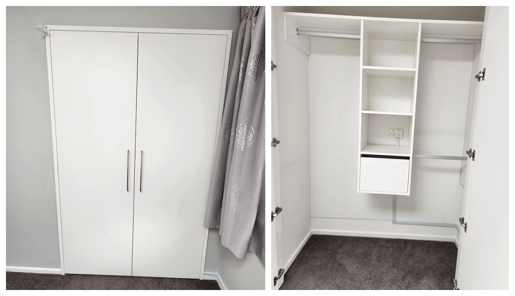 Wardrobe with double doors